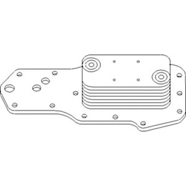 Aftermarket Oil Cooler Fits Case IH Tractor 87416028 MX135 1896 2096 5130 5140 5230 5240 3957544 - main